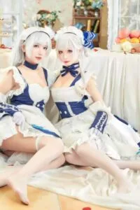 【cos写真】源纱希喵喵喵 - &犹大Yuta 大小双人贝尔法斯特【28P/度盘/219M】