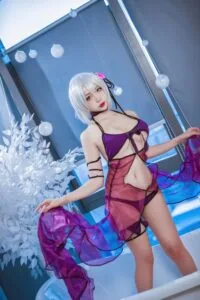 【cos写真】二佐Nisa - FATE 黑贞水着【40P/度盘/278M】
