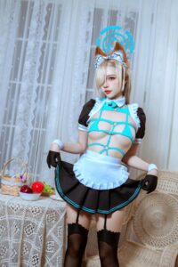 【cos写真】二佐Nisa - 蔚蓝档案 明日奈女仆＆明日奈猫耳女仆【69P/度盘/697M】