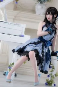 【写真】小木曾AYA - 偶像大师 涩谷凛 礼服【13P/度盘/64M】