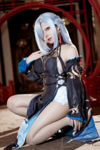 【cos写真】虎森森 - 原神 申鹤·冷花幽露【35P/度盘/292M】
