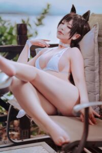 【cos写真】半半子 - 碧蓝航线 爱宕泳装【27P/度盘/172M】