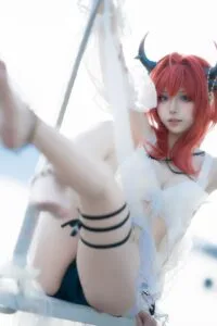 【cos写真】纸悦Etsu_ko - 明日方舟 史尔特尔 泳装【37P/度盘/407M】