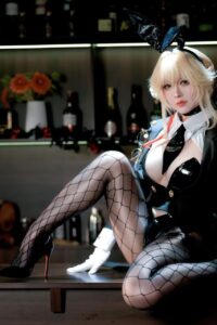 【cos写真】半半子 - Nikke胜利女神 爱德兔女郎【62P1V/度盘/436M】