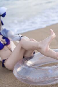 【cos写真】九柒喵 - 碧蓝航线 柴郡泳装【26P/度盘/194M】