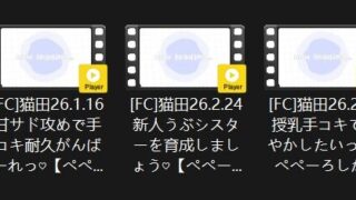 【ASMR】猫田大尺度两部合集 fanita FC【5V 11G】