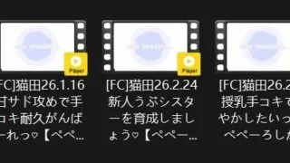 【ASMR】猫田大尺度两部合集 fanita FC【5V 11G】