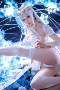 【cos写真】星之迟迟 - 2026年01月计划E 碧蓝航线 埃姆登白旗袍【50P/度盘/244M】