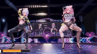 【MMD/无修正】妖艳骑士大佬，开淫，罪会演奏【度盘/1.7G】