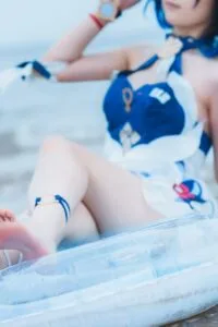 【cos写真】Seele麦麦 - 希儿 彼岸浪花物语·海滩【72P/度盘/720M】