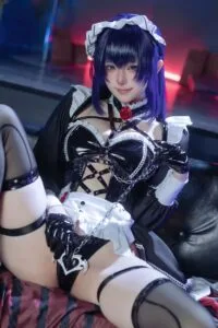 【cos写真】屿鱼 - Nikke胜利女神 米哈拉·咖啡女仆【80P/度盘/456M】