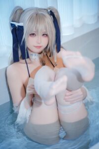 【COS】Quan冉有点饿 - 碧蓝航线 安克雷奇泳装【47P/度盘/368M】