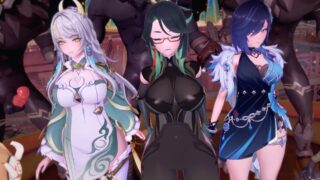 【3D】【Lynlynop】兹白 闲云 夜兰 大淫啪【度盘/夸克/1.2G】