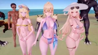 【3D】【Lynlynop】原神海滩淫啪【度盘/夸克/1.5M】