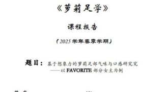 【论文】萝莉足部气味与口感研究——以FAVORITE部分女主为例【度盘/夸克/2M】