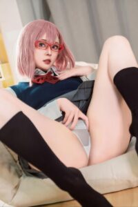 【COS】Natsuko夏夏子 - 2.5次元的诱惑 天乃莉莉纱校服【25P/度盘/104M】