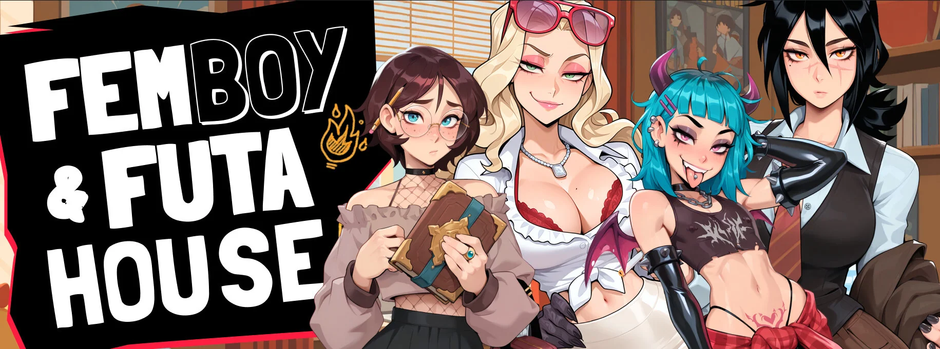【SLG/官中/步兵】扶她伪娘小屋 FEMBOY FUTA HOUSE v1.177 +DLC【度盘/7.08G】