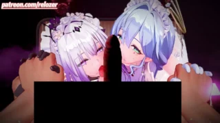 【3D】知更鸟 x 遐蝶 性爱女仆俱乐部【度盘/夸克/UC/584.15M】