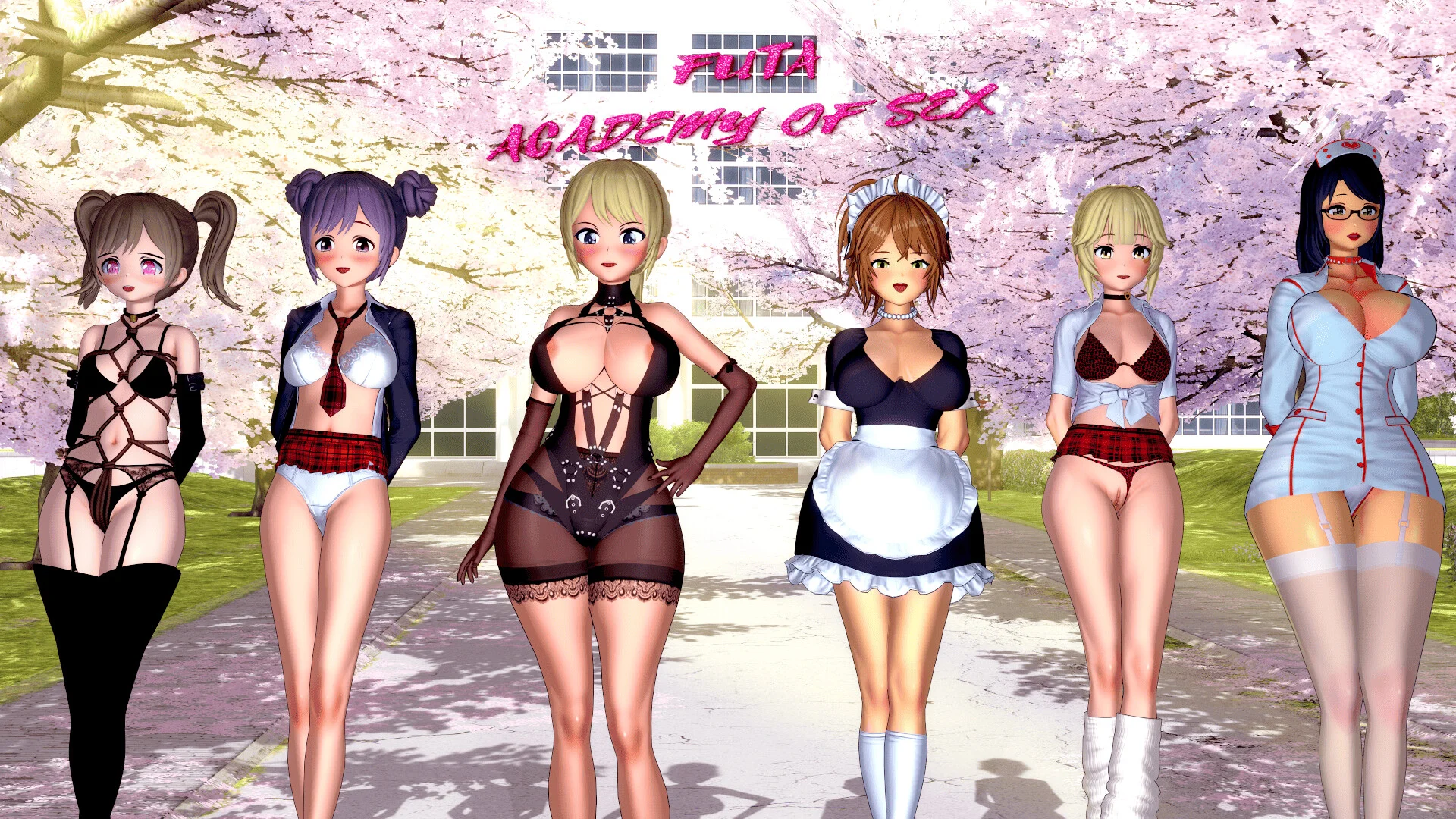 【SLG/双端/AI汉化】富塔性爱学院 Futa Academy of Sex v1.4【度盘/2.50G】